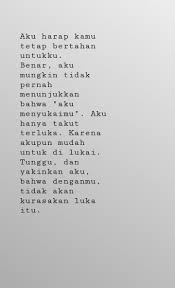 Tunggu Dan Yakinkan Aku Kata Kata Indah Kutipan Buku Motivasi