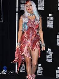 Lady gaga's meat dress is an unforgettable moment in fashion history. Lady Gaga Meat Dress Explanation British Vogue British Vogue