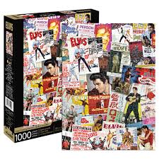 The original ultimate challenge, even in todays technological age, jigsaw puzzles remain as popular as ever. Elvis Movie Poster Collage 1000pc Puzzle William Valentine Collection