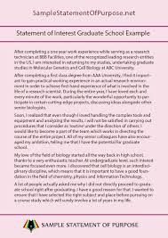 The Best Statement Of Interest Graduate School Example Essay Writing Skills Personal Statement Examples Essay Introduction Example