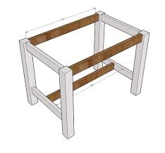 The top needed to be. Counter Height Farmhouse Table For Four Ana White