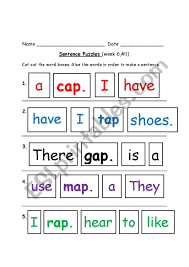 It would puzzle me to judge between the two. Sentence Puzzle Week 6 1 Esl Worksheet By Edugarden