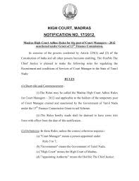 The provision of order 3 rule 3 of the 2012 high court of lagos state (civil procedure) rules was in sharp focus. Adhoc Rules For The Post Of Court Managers Madras High Court