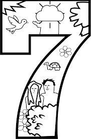 Show your kids a fun way to learn the abcs with alphabet printables they can color. Creation Day 7 Coloring Page Openclipart