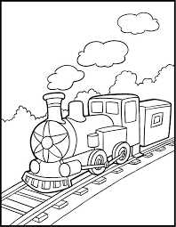 Children loves trains, and trains are very interesting machines, right? Free Printable Train Coloring Pages For Kids