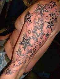 Disagreement as the the meaning of the tattoo.historically. Star Tattoo Designs For Guys For Men Nautical Tattoos For Men Awesome Star Sleeve Tattoo Desi Star Tattoos For Men Star Sleeve Tattoo Star Tattoo Designs