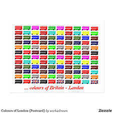 Colours Of London Postcard Postcard Zazzle Com London Postcard Postcard Colours