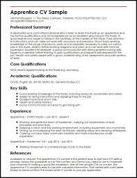 Apprentice Cv Sample Myperfectcv Good Cv Resume Examples Cv Examples