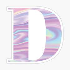 Letter D Stickers Graffiti Lettering Print Stickers Initials Sticker