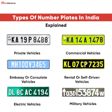 Types Of Number Plates In India Hsrp Explained In 2020 Number Plate Registration Plates Commercial Vehicle