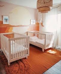 The nursery in this picture. The Best Twin Nursery Ideas Gender Neutral Twin Girl Twin Boy And Boy Girl Nurseries Twin Mom And More