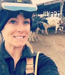 Today's featured dairy vet Dr. Catherine Claxton. Dr. Claxton says “I grew  up