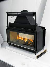 Double Sided Wood Burning Fireplace Insert With Blower Wood Burning Fireplace Inserts Fireplace Inserts Gas Log Fireplace Insert