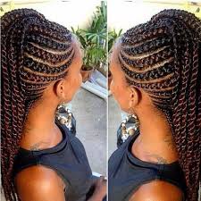 This tutorial shows how to add kanekalon hair extension inside the cornrow braids. Cornrows Updo Afro Africanhairbraiding Hairedtensions Extensions Cornrows Updo Protectivehairstyles Natural Hair Styles Hair Styles Braided Hairstyles