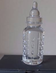 Waterford Crystal Baby Bottle 2000 Paperweight 6 Made In Ireland Original Box Waterford Crystal Crystals Baby Bottles