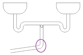 Since there are multiple kitchen sink drain configurations, a different adapter may be needed, so it can be connected to the existing drain plumbing. Plumbing How To Snake This Dual Sink Configuration Itectec