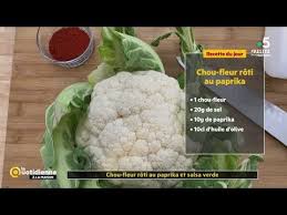 Coup D Food Chou Fleur Roti Au Paprika Salsa Verde De Fabrice Mignot La Quotidienne Youtube Chou Fleur Roti Salsa Verde Salsa