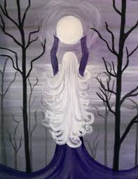 Moon Goddess Moon Goddess Painting Canvas Art Painting Moon Goddess Art Painting Art Projects