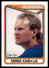 1990-91 O-Pee-Chee Derek King . New York Islanders #128