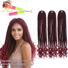 It has lots of volume and reacts well to boiling hot water, holds tight curls when set and it is free of burning and snapping. 18inch Senegalese Curly Twist Synthetic Afro Kinky Hair Box Braids Crochet Hair Diy Braid Wig Pre Loop Goddess Box Braid Weave Buy At The Price Of 4 50 In Alibaba Com Imall Com