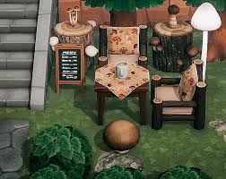 Vanessa On Instagram Here Is The Little Mushroom Cafe I Finished Yesterday I Made The Mushroom Themed Patter Animal Crossing Mushroom Design Island Design