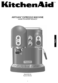 Sunbeam cafe barista black (em5000k). Kitchenaid Artisan 5kes100 User Instructions Pdf Download Manualslib