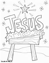 This material is 100% free to download and print for your church, home, or school. Christmas Coloring Pages Religious Doodles