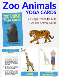Come out to the zoo to see them all! 5 Zoo Yoga Poses For Kids Printable Poster Kids Yoga Stories Yoga And Mindfulness Resources For Kids