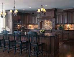 Buy rta kitchen cabinets from www.rtakitchencabinetsonline.com wholesale rta cabinets at factory prices allows you to purchase quality kitchen cabinets, vanity cabinets and two drawer base cabinet 30 wide x 34.5 tall. My Dream Kitchen Dark Cabinets Stone Back Splash Bar And Island Combo Stone Backsplash Kitchen Dark Kitchen Cabinets Stone Backsplash