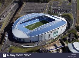 Brighton & hove albion fc amex stadium at night #bhafc. Aerial View Of Brighton Hove Albion S American Express Community Stock Photo Alamy