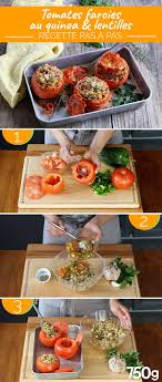 Tomates Farcies Au Quinoa Et Lentilles Recette Tomates Farcies Recette Tomate Recettes De Cuisine