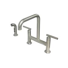 The largest selection of kitchen faucets, sinks, garbage disposals and instant hot water dispensers by kohler, moen, delta, blanco & insinkerator at faucet depot. Kohler K 7548 4 Vs Purist Deck Mount Bridge Faucet W Spray Stainless