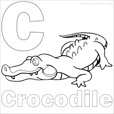 Includes images of baby animals, flowers, rain showers, and more. C For Crocodile Coloring Pages For Kids Coloringbay