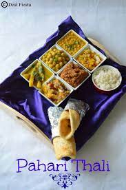 Himachal Pradesh Thali Pahari Thali Simple Himachal Pradesh Lunch Thali Desi Fiesta