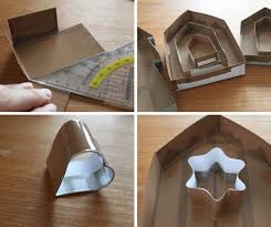 Beton Basteln Giessform Aus Pappe Selber Machen Haeuser Weihnachtsdeko Basteln Mit Beton Selbermachen Beton Basteln Weihnachten