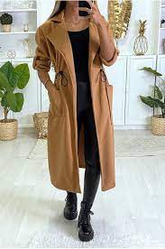 We did not find results for: Long Camel Coat For Women Fitted At The Waist With Pockets