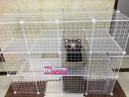 Image result for DIY Large Cat Villa Home Pet Cage Anti-skip Cat Fence-16 Pieces