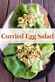 Low Carb Curried Egg Salad Recipe Low Carb Curry Curry Egg Salad Diet Salad Recipes