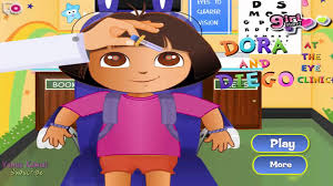 ¡dora, botas y mochila los invitan a p. Dora The Explorer Dora And Go Diego Go At The Eye Clinc Game Dora Games Video Dailymotion