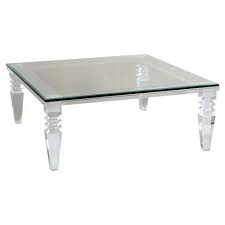 Enjoy free shipping on most stuff, even big add some clarity to your living room with the acrylic waterfall coffee table is the perfect addition to. Interlude Savannah Modern Classic Square Crystal Cut Acrylic Coffee Table 31 W 40 W Kathy Kuo Home