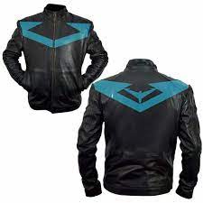 Nightwing Leather Jacket Fashion Fashion Drawing Leather Jacket