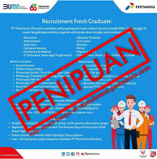 Contoh undangan rekrutmen palsu : à¦Ÿ à¦‡à¦Ÿ à¦° Pertamina Teliti Dan Teliti Lagi Atas Info Yang Kamu Dapatkan Info Rekrutmen Resmi Hanya Melalui Https T Co 62icg8ig9h Dan Melalui Kanal Media Sosial Resmi Pt Pertamina Persero Serta Email Resmi Pemberitahuan Rekrutmen