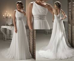 Simple One Shoulder Greek Style Wedding Dress When I Get Older I Really Want A Flowy An Goddess Wedding Dress Grecian Wedding Dress One Shoulder Wedding Gowns