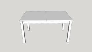 Designed by ann demeulemeester, table blanche is a pure form table wrapped with white canvas. Ikea Bjursta 140 X 84 Cm White Table Ikea Bjursta Table Blanche 3d Warehouse
