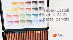 so disappointed faber castell pastel pencils 24 sets color range