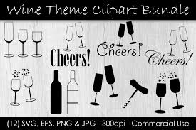 Download Wine Champagne Glass Clip Art Cheers Graphic By Gjsart Creative Fabrica PSD Mockup Templates