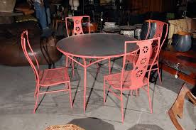 Diy pottery barn inspired dining table for 100 shantys tutorials. Salterini Montego Table And Four Chairs At 1stdibs
