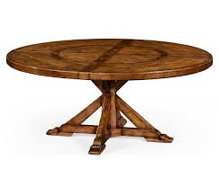 Country Style Walnut Round Dining Table Inbuilt Lazy Susan Circular Dining Table Dining Table Round Dining Table