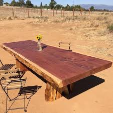 Redwood Patio Table Live Edge Single Slab Outdoor Table Live Edge Table Living Table Wood Patio Table