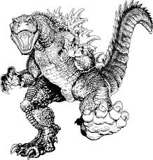 Godzilla Terrifying Godzilla Coloring Pages Godzilla Coloring Pages Giant Monster Movies